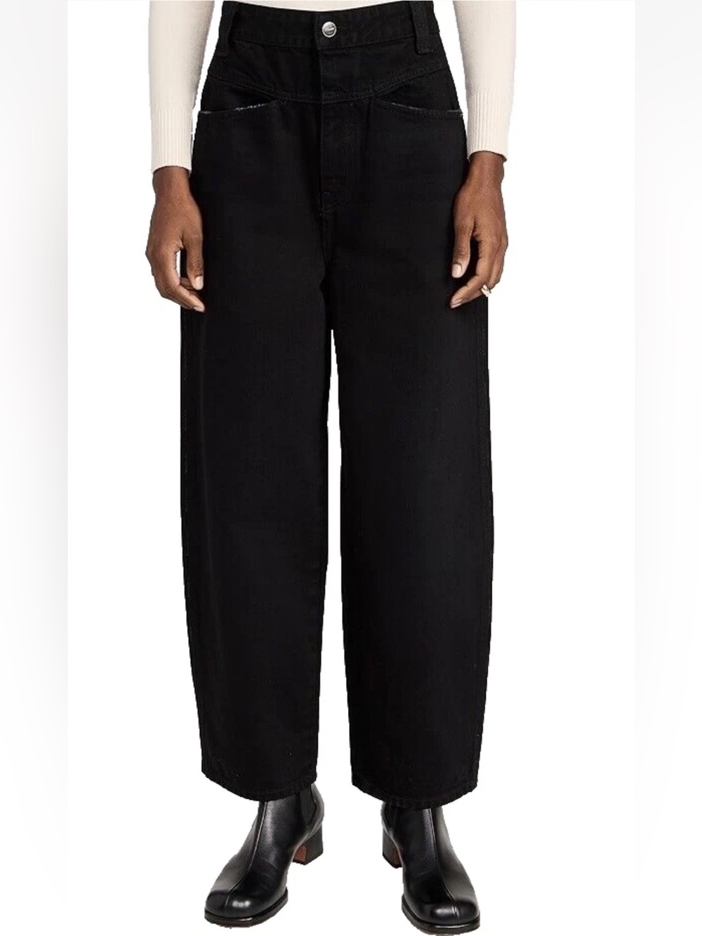 Khaite Jeans Preen Wide Leg Arc Barrels Sz 26